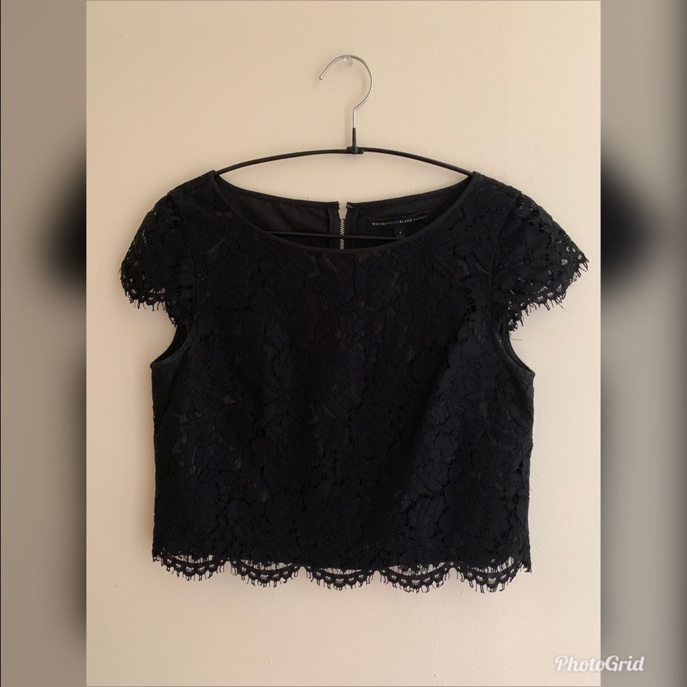 WHBM Lacey Cropped Top